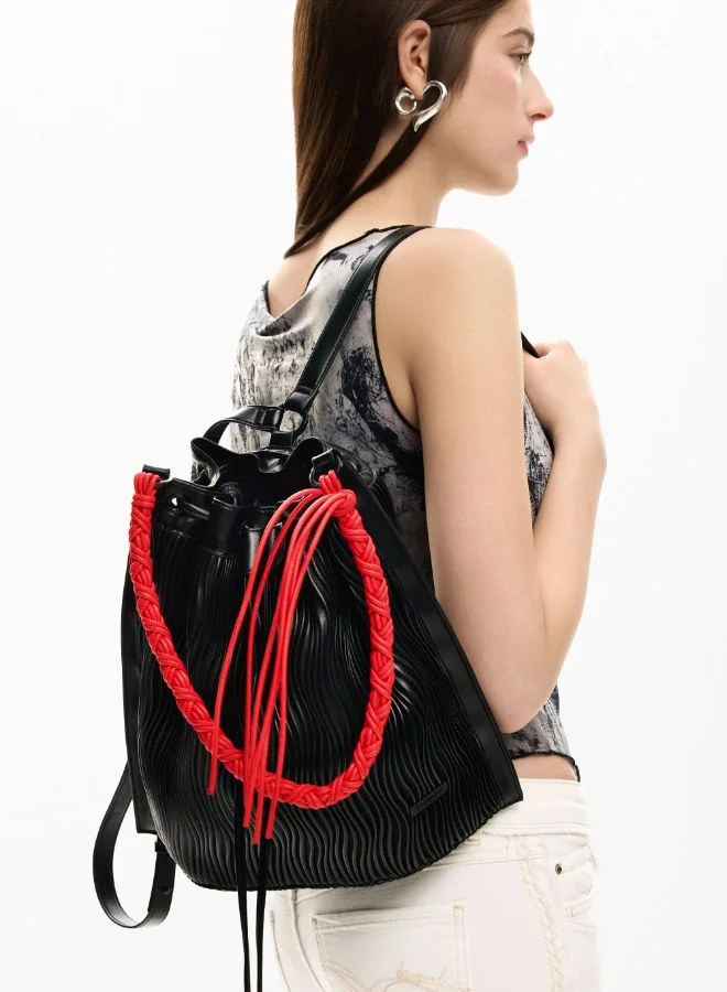DESIGUAL Medium embossed backpack